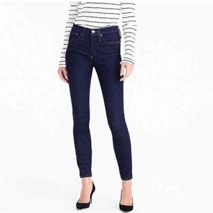 J. CREW High Rise Lookout Skinny Dark Wash Jeans 28